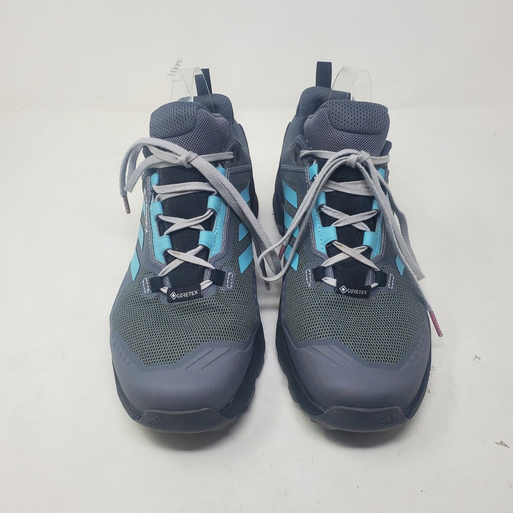 Adidas Terrex Women’s Trail Running Shoes - Gray with Aqua - Picture 5 of 13